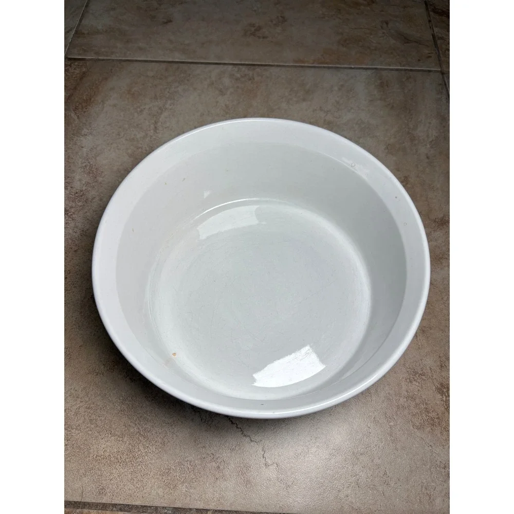 Set CorningWare French White 2.5 & 1.5 Qt Stoneware Round Casserole Dishes
